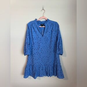 Cynthia Rowley Blue Eyelet Dress